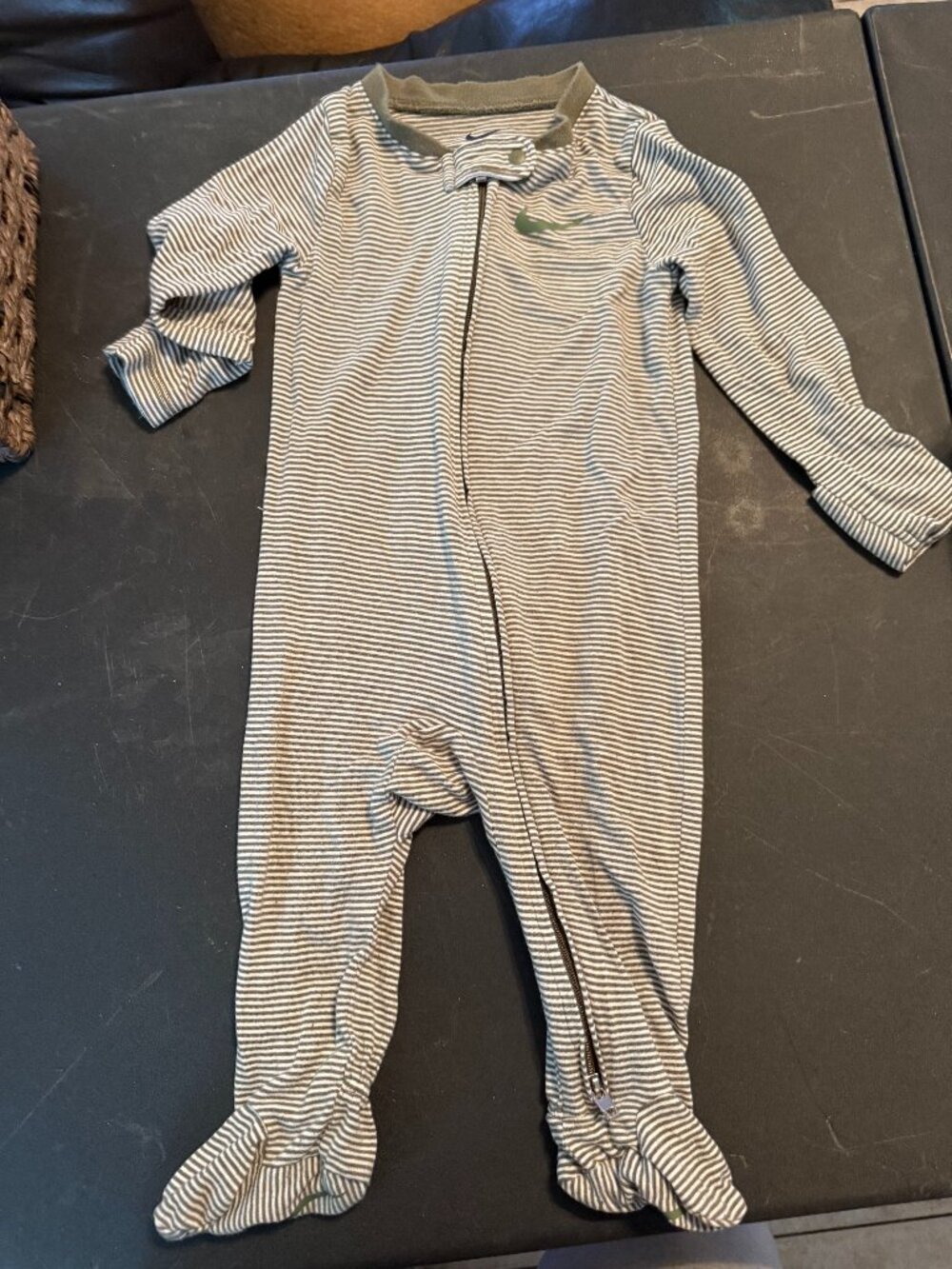 Nike brand 6 month footed pajamas